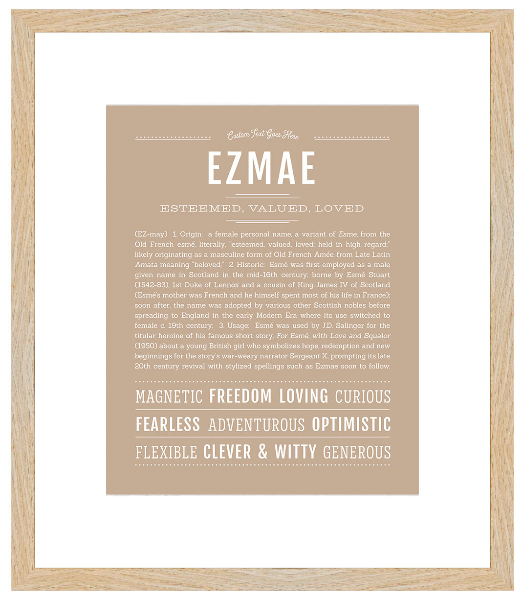 Ezmae | Name Art Print