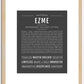 Ezme | Name Art Print