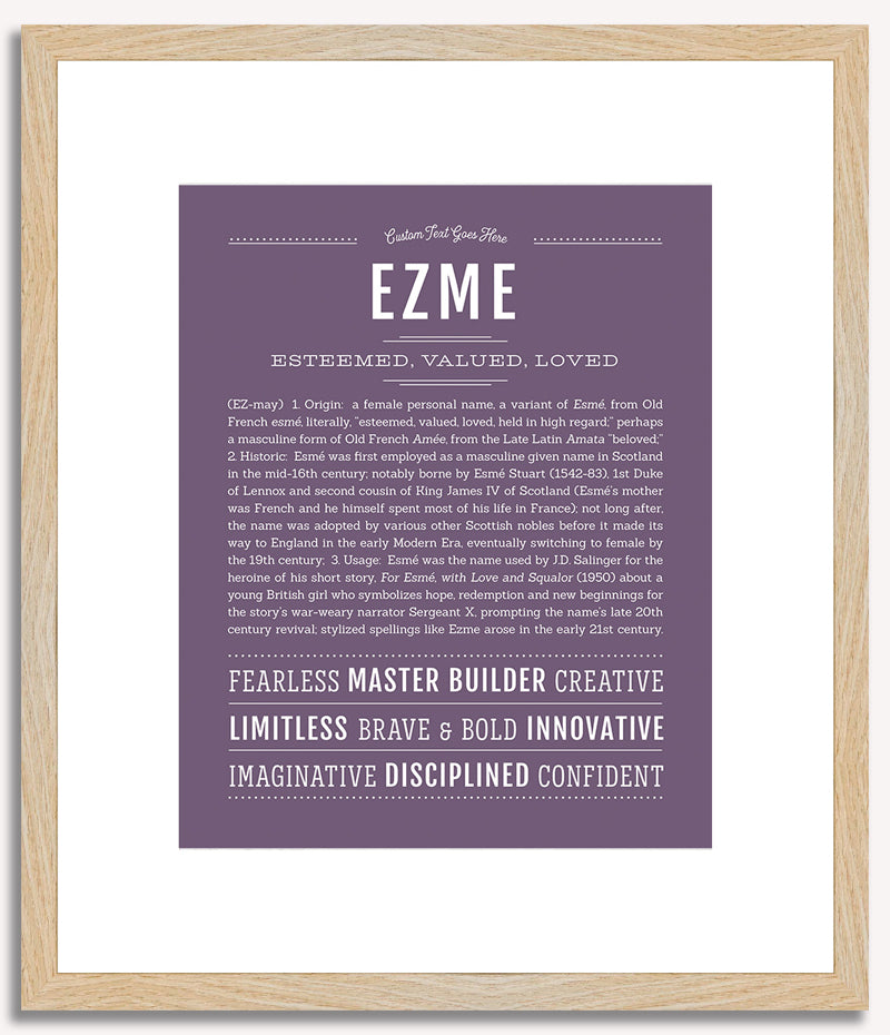 Ezme | Name Art Print