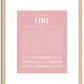 Ezme | Name Art Print