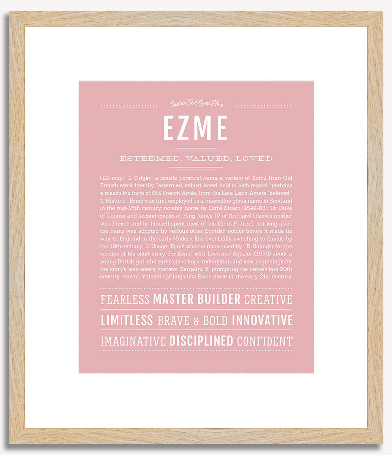 Ezme | Name Art Print