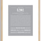 Ezme | Name Art Print