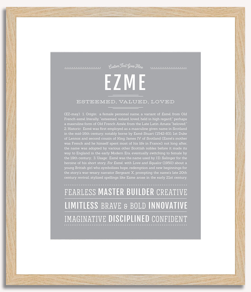 Ezme | Name Art Print