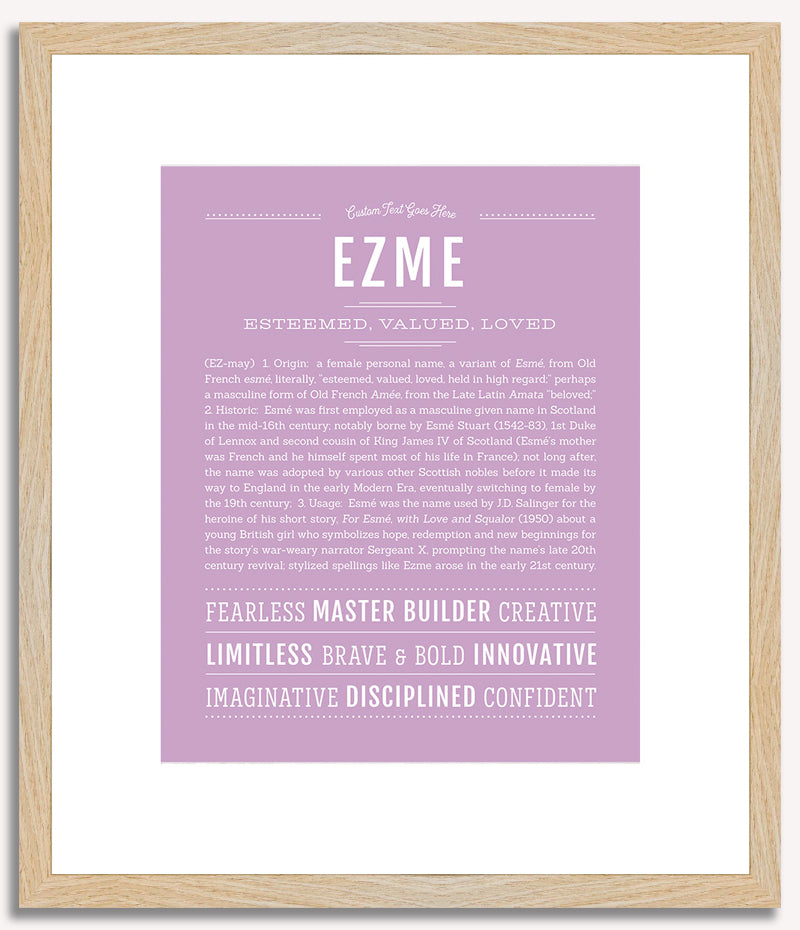 Ezme | Name Art Print