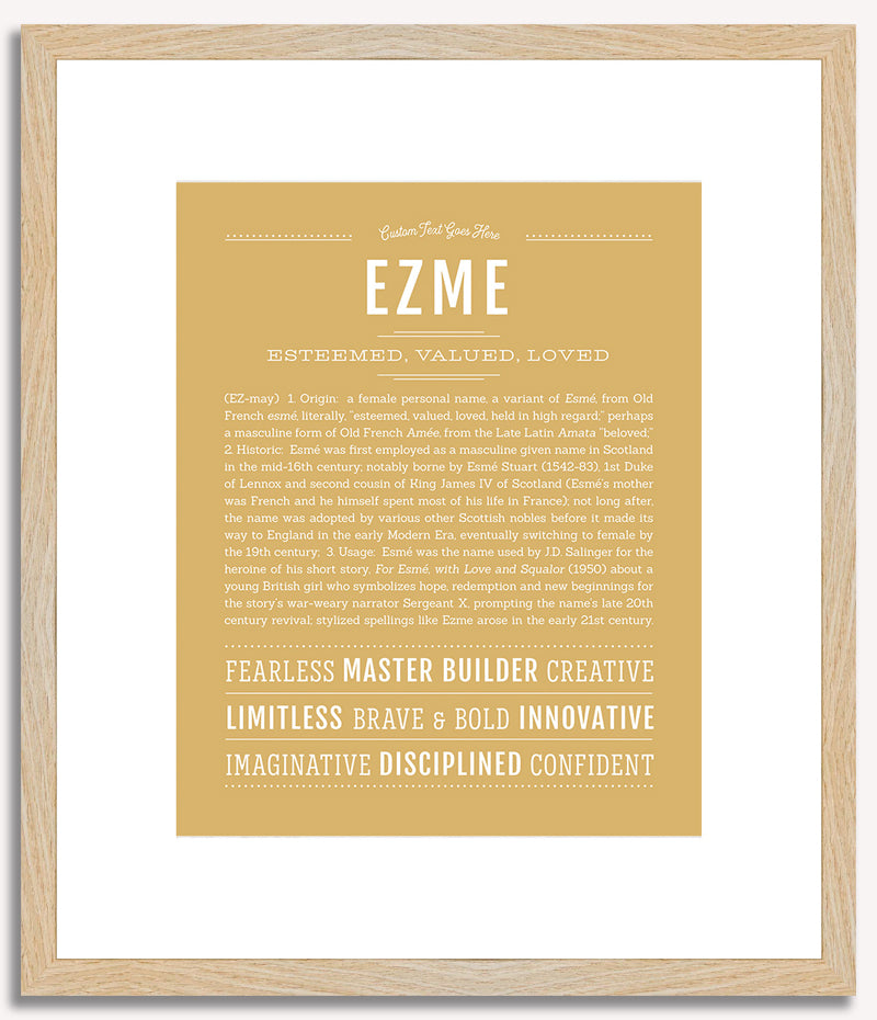 Ezme | Name Art Print