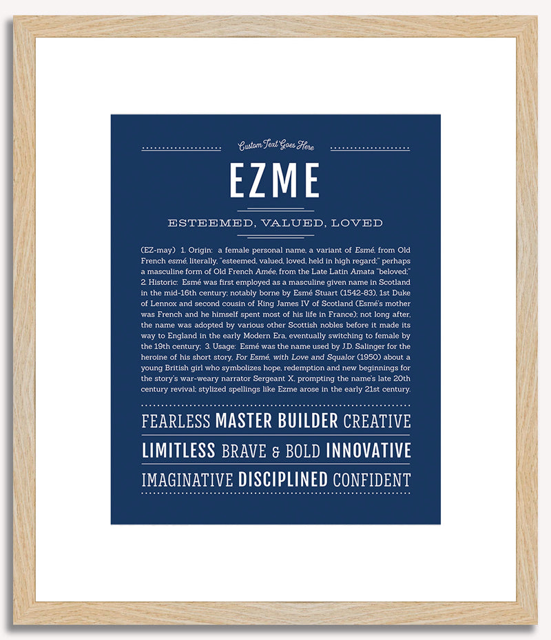 Ezme | Name Art Print