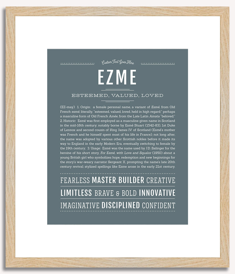 Ezme | Name Art Print