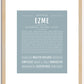 Ezme | Name Art Print