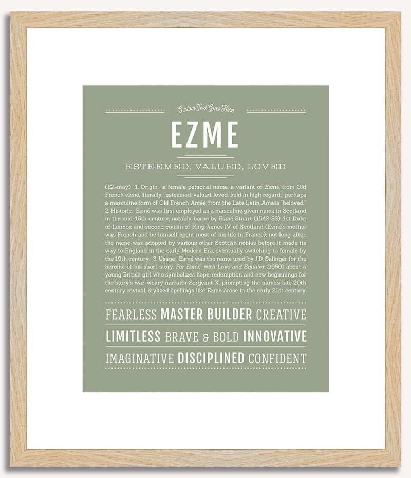 Ezme | Name Art Print