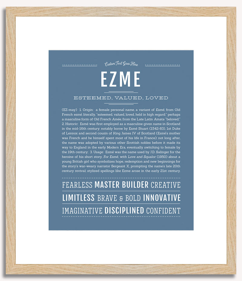 Ezme | Name Art Print