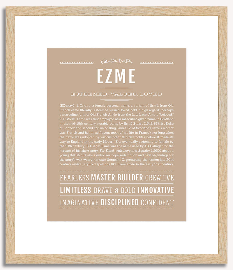 Ezme | Name Art Print