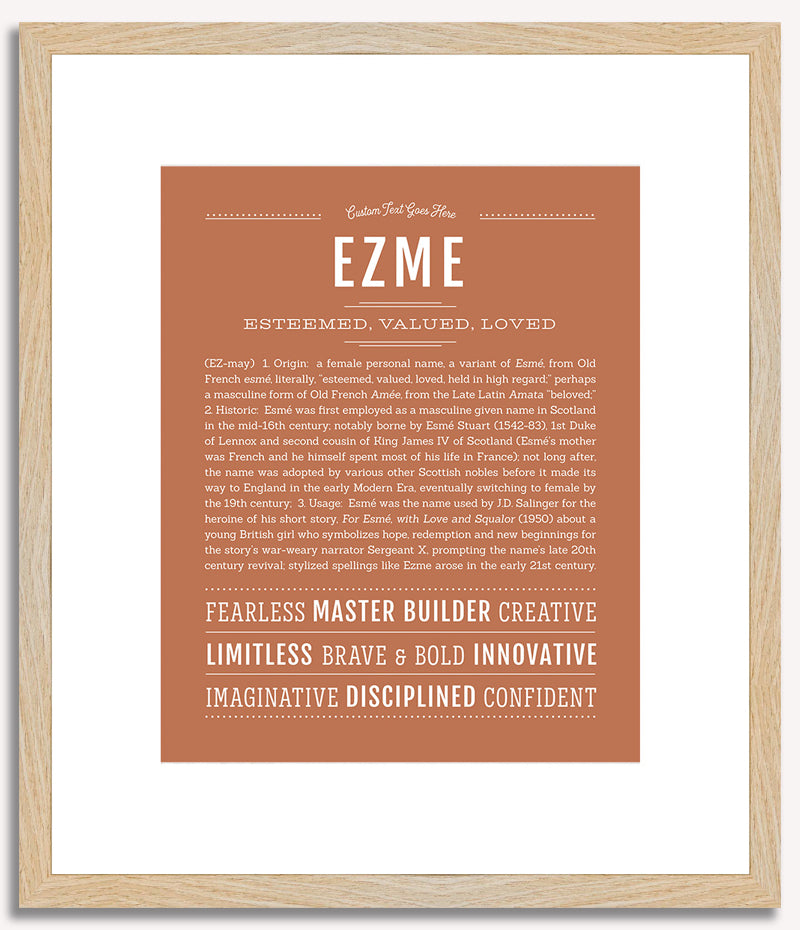 Ezme | Name Art Print