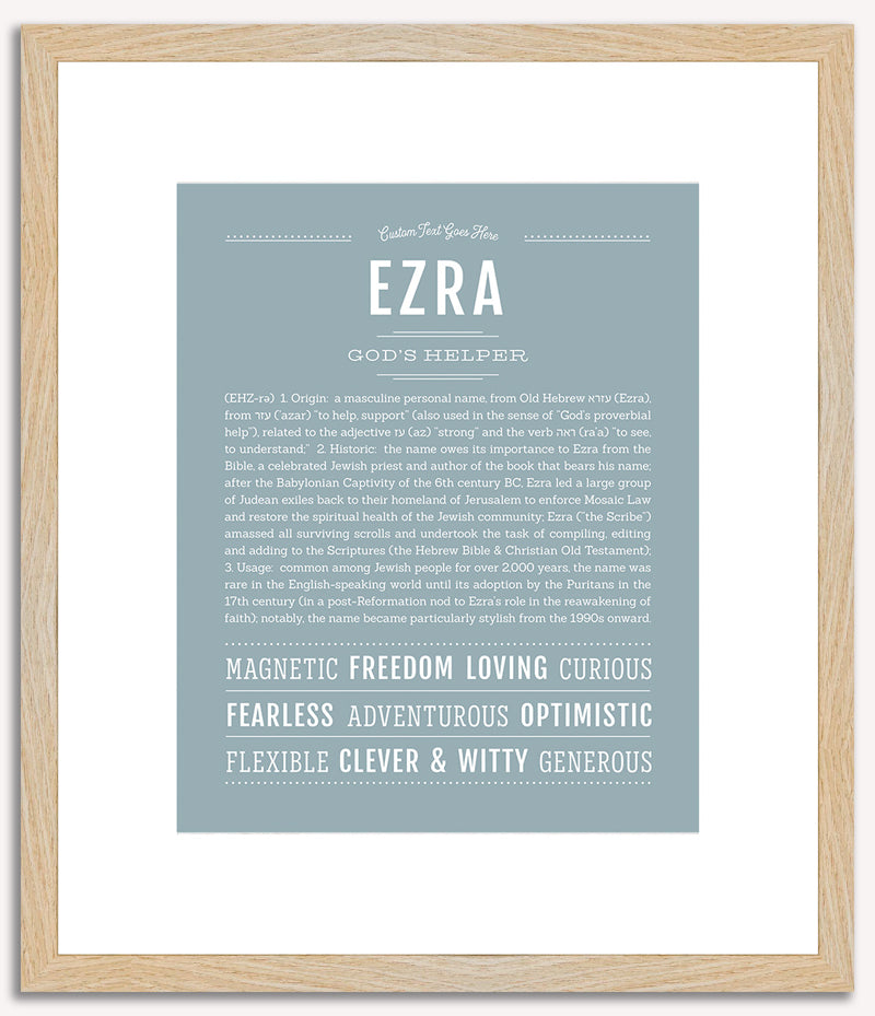 Ezra (male) | Name Art Print