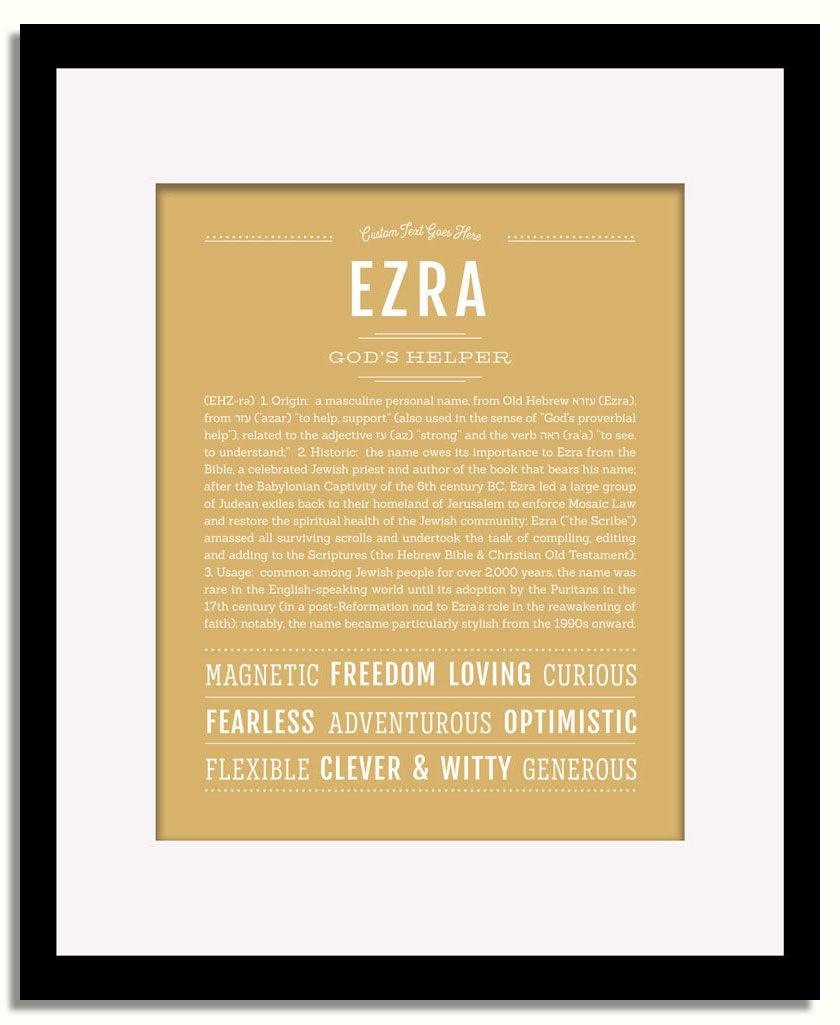 Frame Options | Matte Gold | Black Frame, Matted