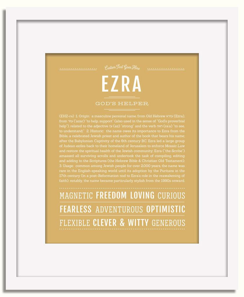 Frame Options | Matte Gold | White Frame, Matted