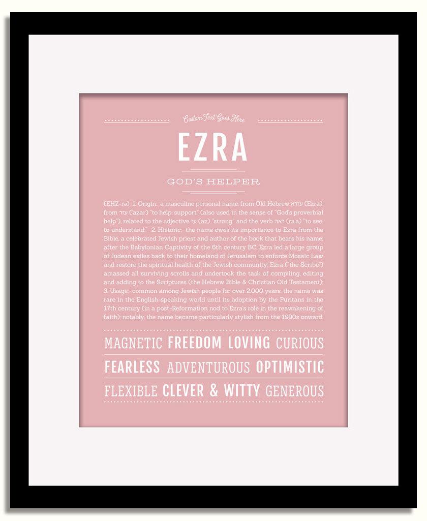 Frame Options | Dusty Rose | Black Frame, Matted