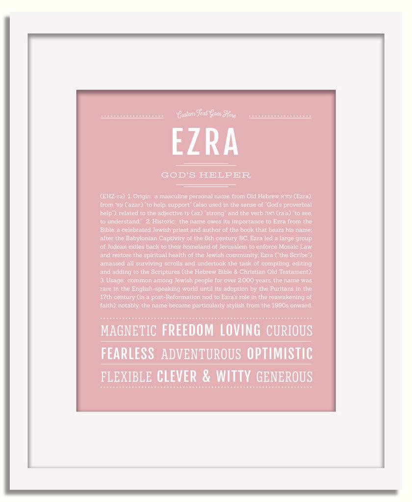 Frame Options | Dusty Rose | White Frame, Matted