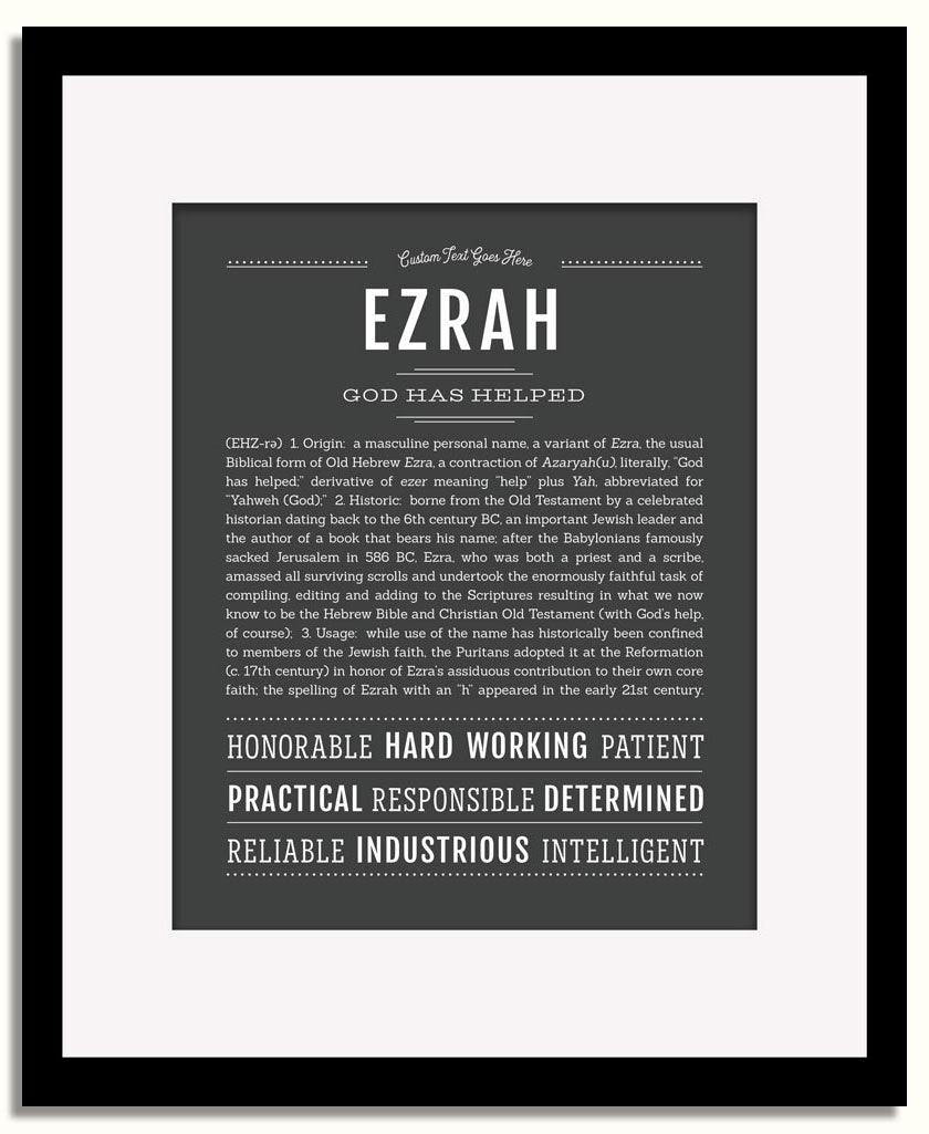 Frame Options | Charcoal Gray | Black Frame, Matted