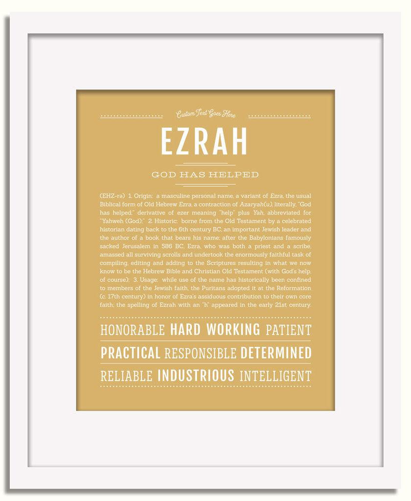 Frame Options | Matte Gold | White Frame, Matted