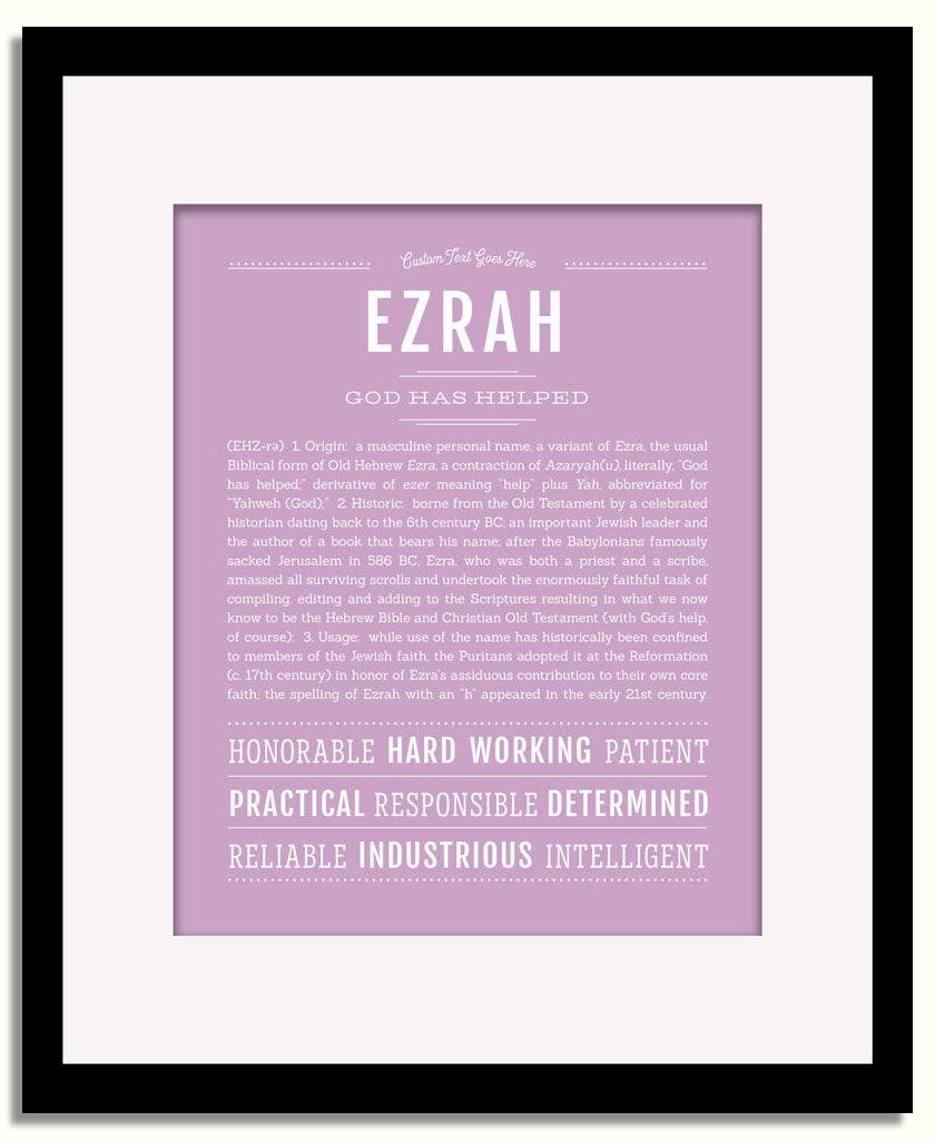 Frame Options | Lilac | Black Frame, Matted