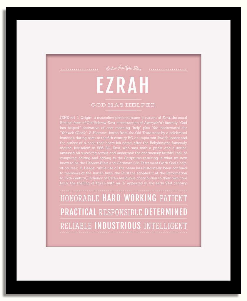 Frame Options | Dusty Rose | Black Frame, Matted