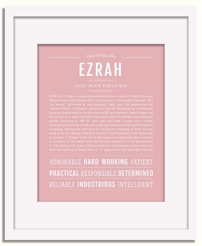 Frame Options | Dusty Rose | White Frame, Matted