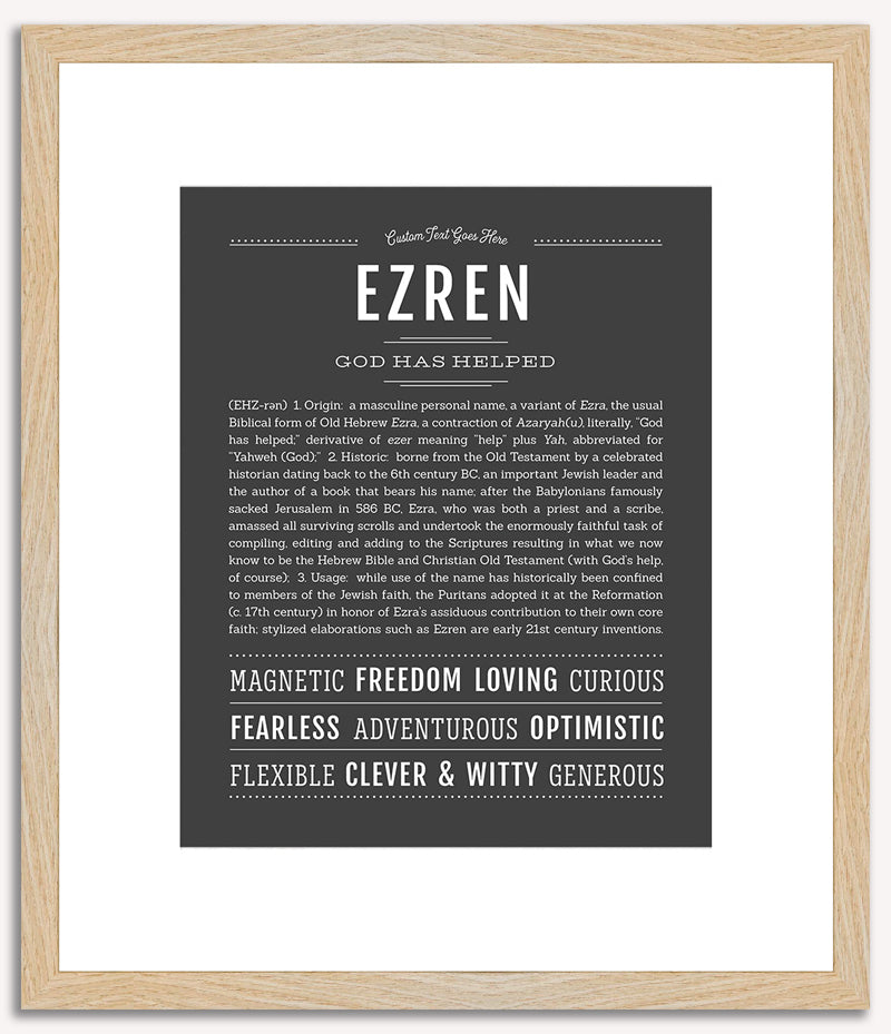 Ezren | Name Art Print