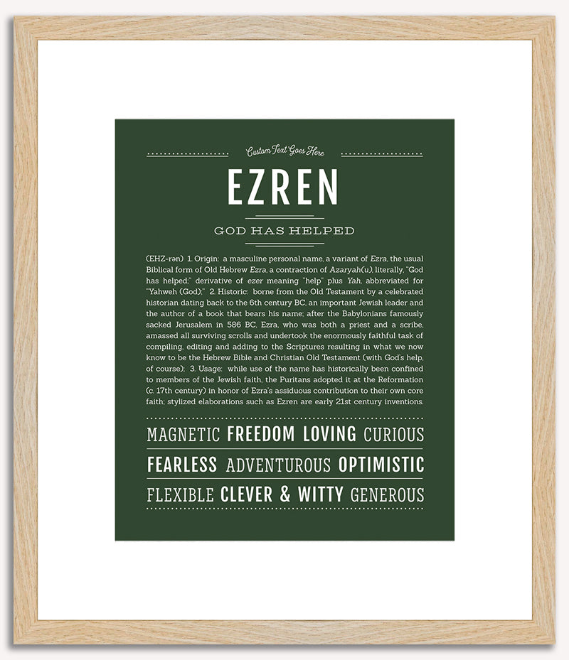 Ezren | Name Art Print