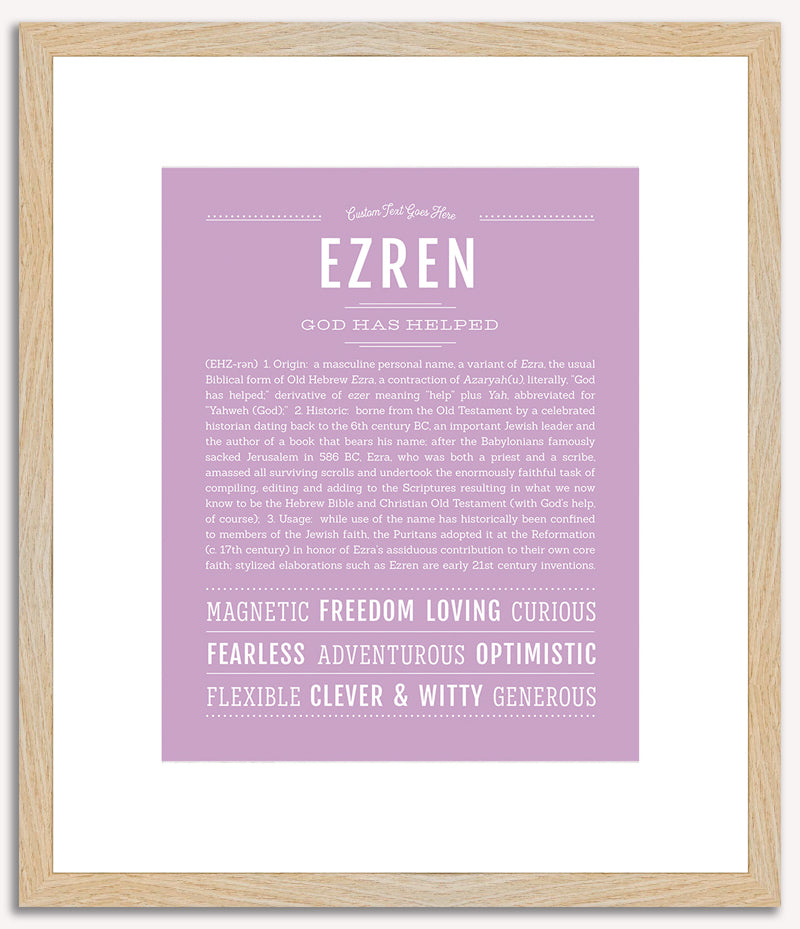 Ezren | Name Art Print