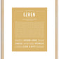 Ezren | Name Art Print