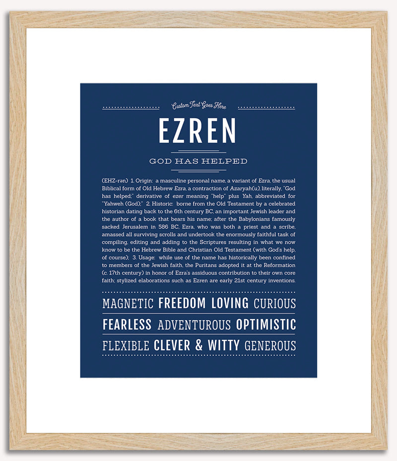 Ezren | Name Art Print