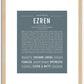 Ezren | Name Art Print