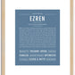 Ezren | Name Art Print