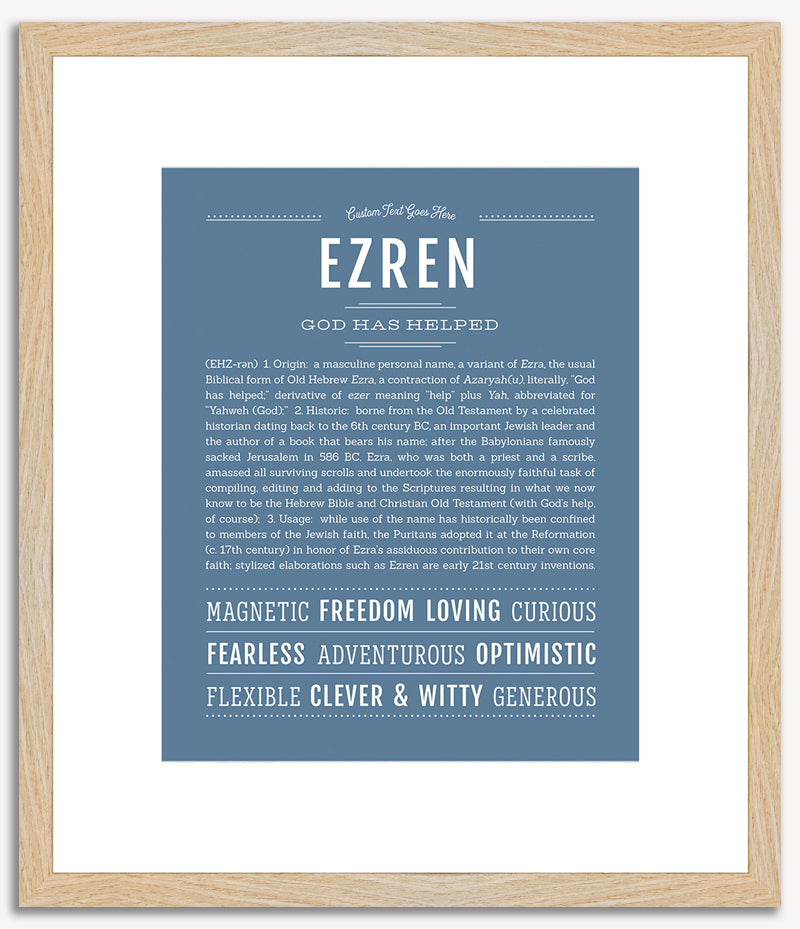 Ezren | Name Art Print