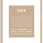 Ezren | Name Art Print