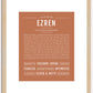 Ezren | Name Art Print