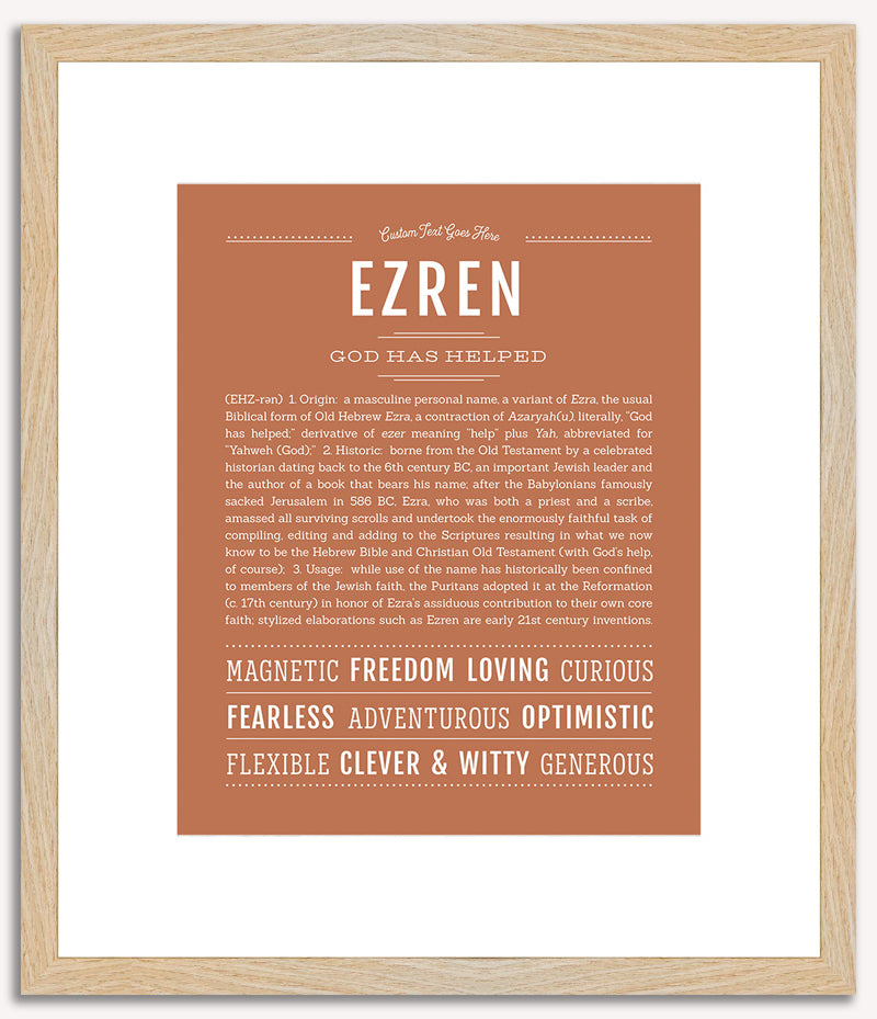 Ezren | Name Art Print