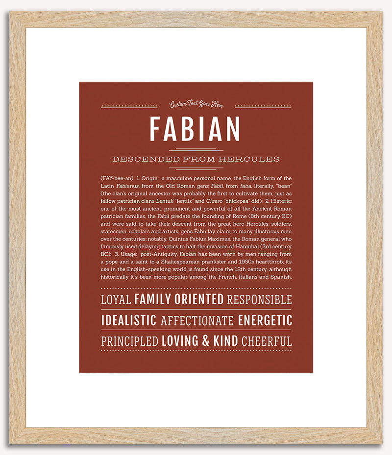 Fabian | Name Art Print