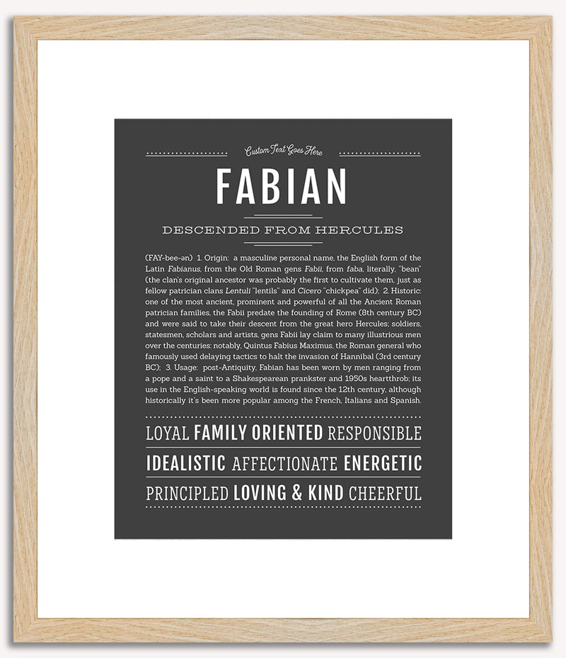 Fabian | Name Art Print