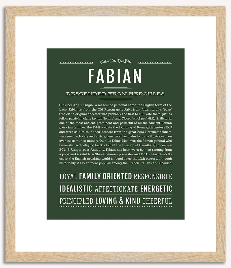 Fabian | Name Art Print