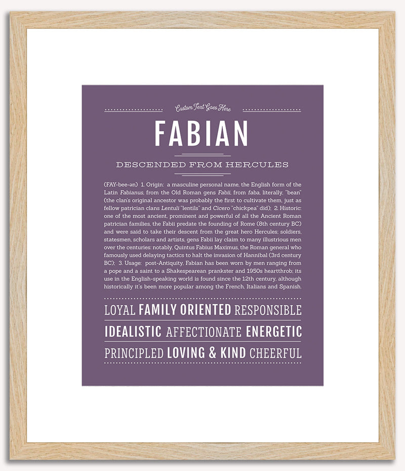 Fabian | Name Art Print