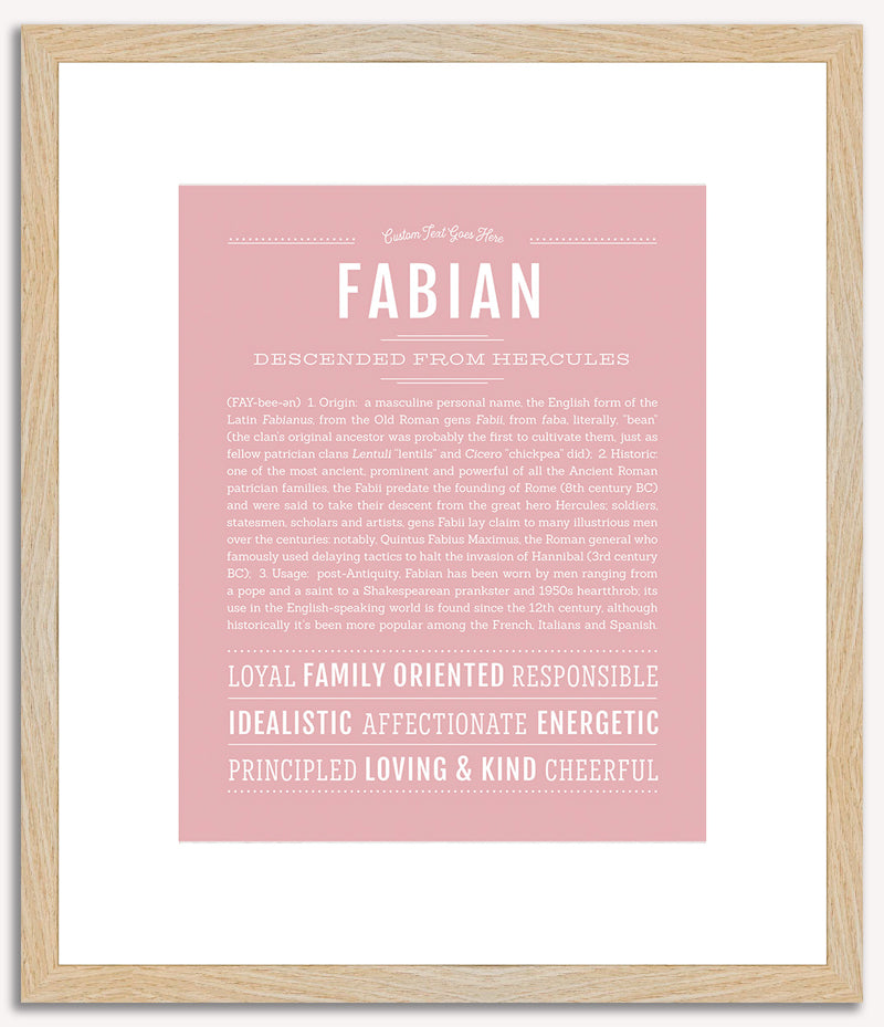 Fabian | Name Art Print