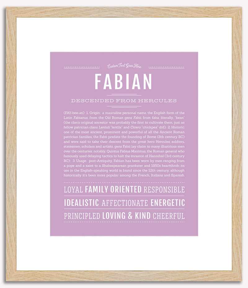 Fabian | Name Art Print