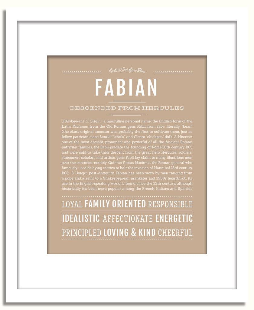 Frame Options | Tan | White Frame, Matted