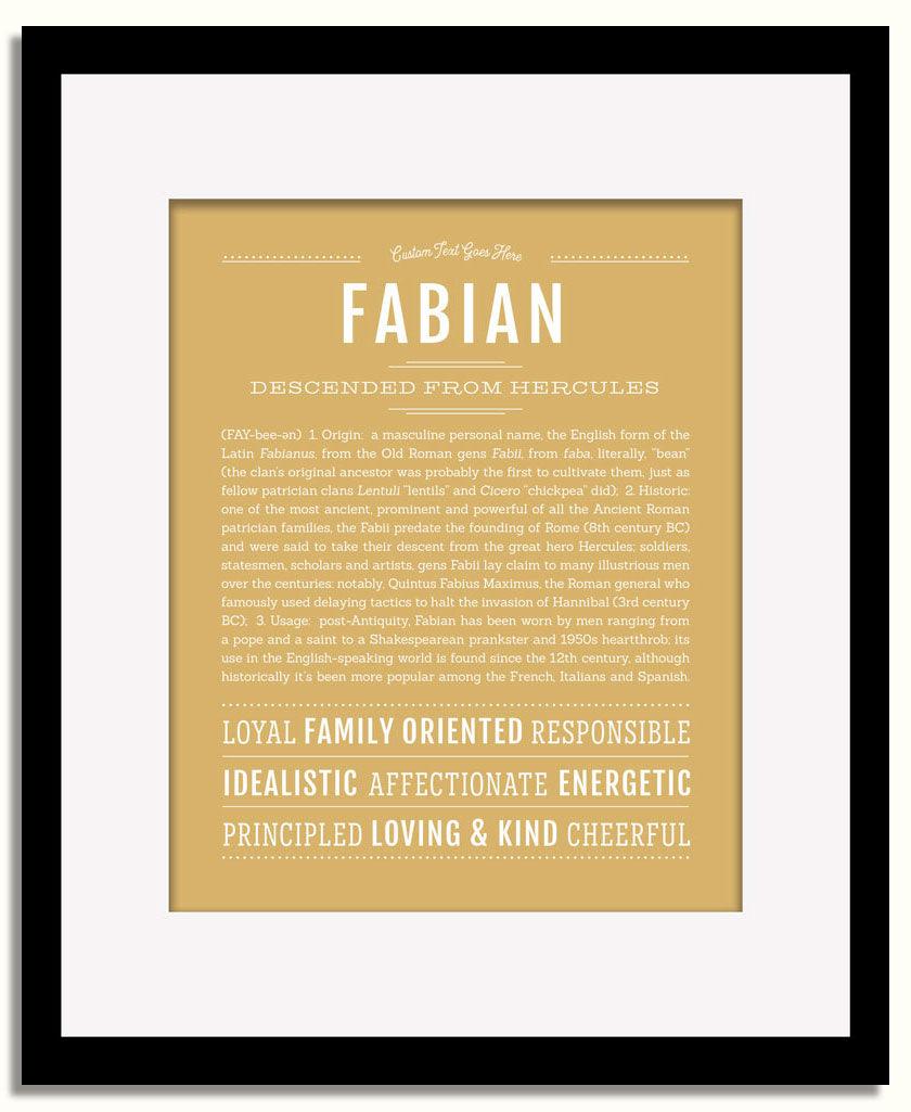 Frame Options | Matte Gold | Black Frame, Matted