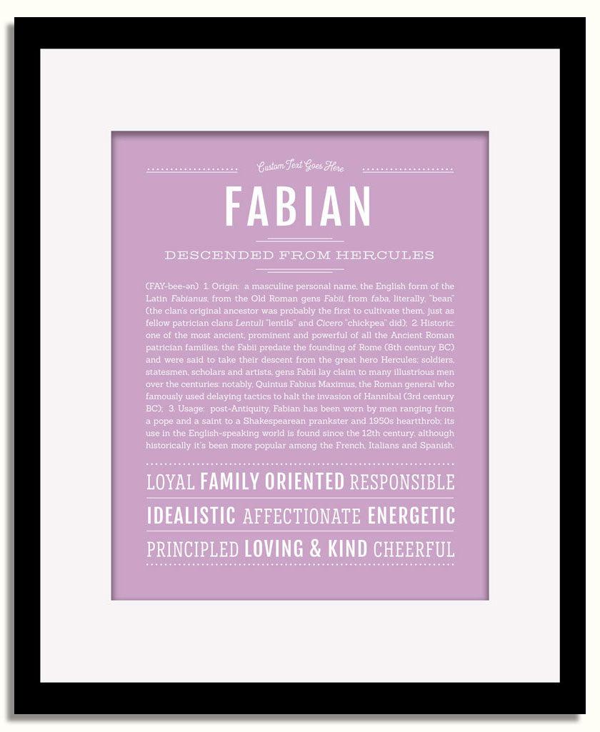 Frame Options | Lilac | Black Frame, Matted