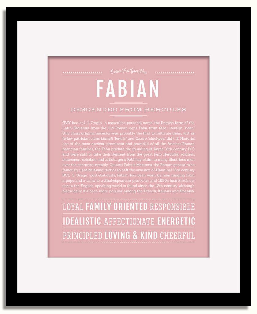 Frame Options | Dusty Rose | Black Frame, Matted