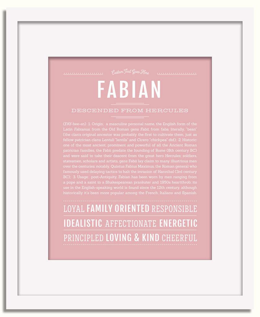 Frame Options | Dusty Rose | White Frame, Matted