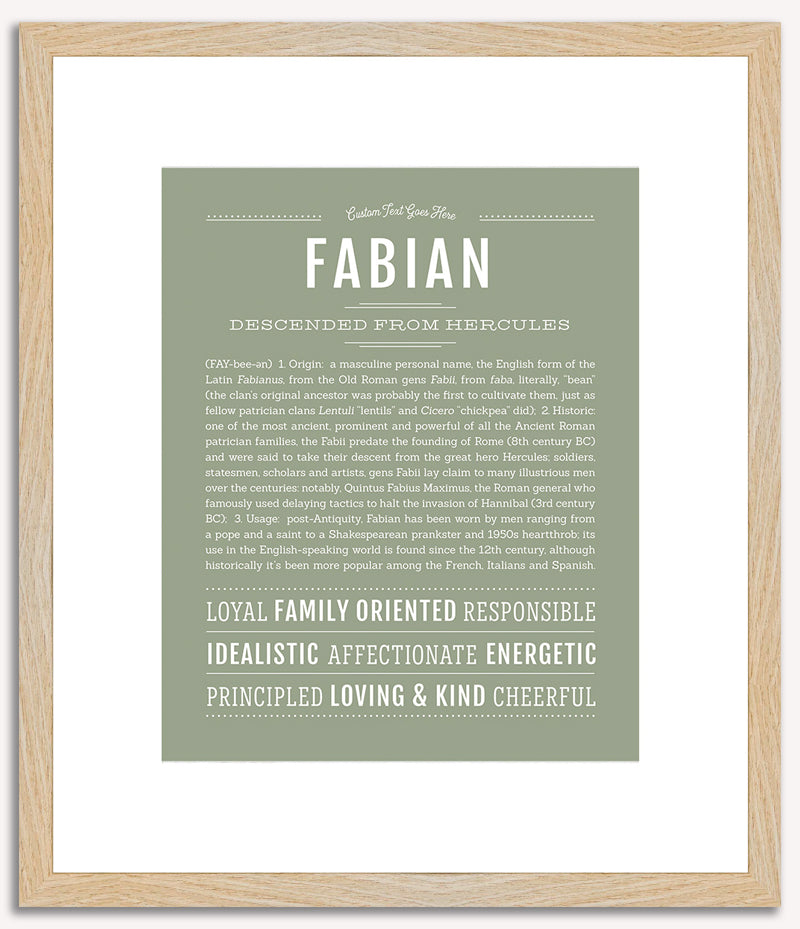 Fabian | Name Art Print