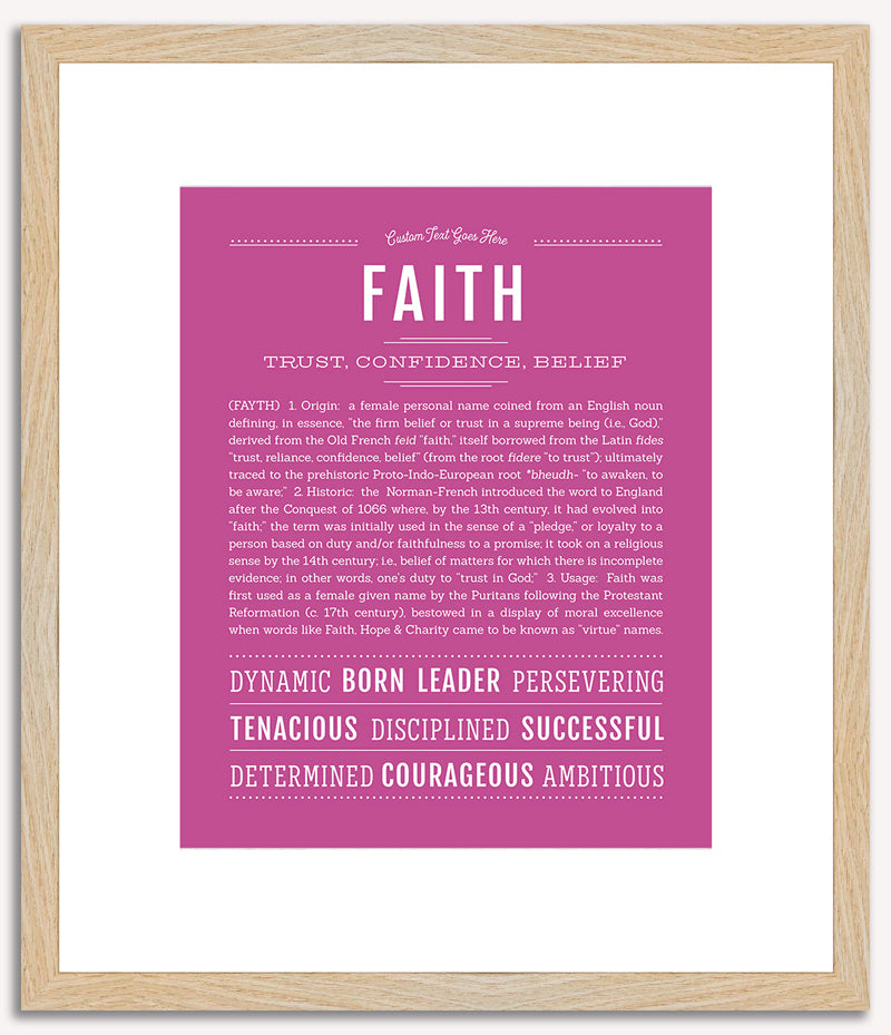 Faith | Name Art Print